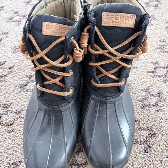 Sperry Shoes - Sperry Black and Tan Duck Boots